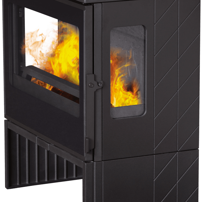 Peisovn Plamen Eco 12 kW støpejern emaljert