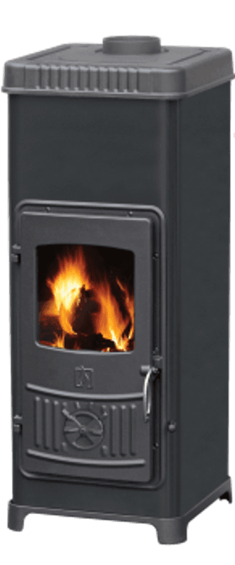 Peisovn modell Dora 7,2kW med koketopp sort 