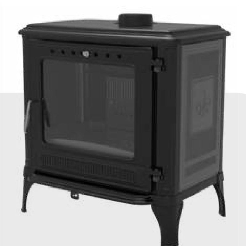 Peisovn Modell 8015 med koketopp 10,5kW i støpejern